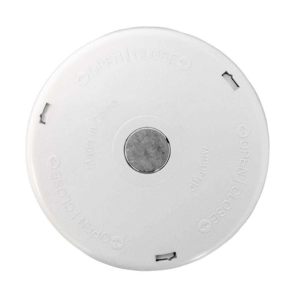 White Battery Powered LED Puck Light with Remote, 2-Pack