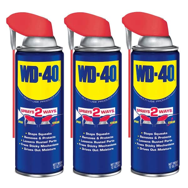 WD-40 Multi-Use Product Lubricant Aerosol Spray - Industrial Size 16 oz.  (12 Pack) : : Car & Motorbike