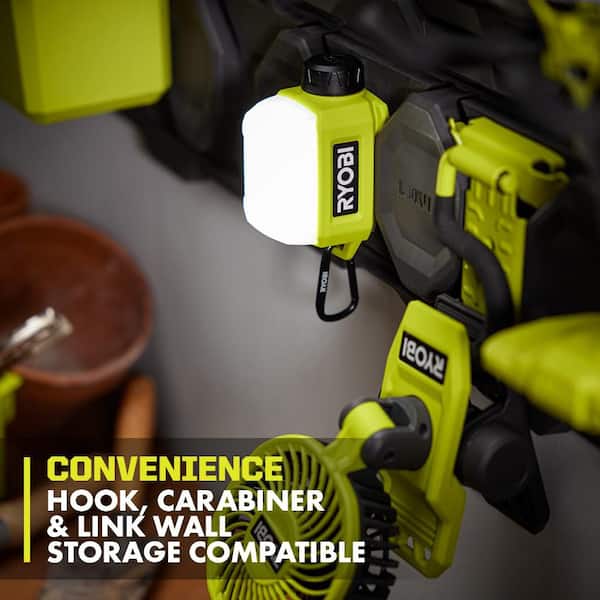 RYOBI USB Lithium Cordless Pivoting Head Flashlight and Compact