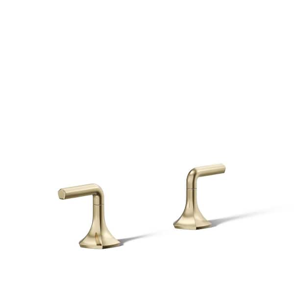 Occasion Lever Bathroom Sink Faucet Handles in Vibrant French Gold
