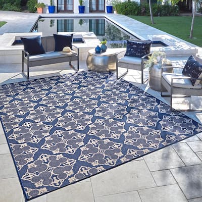 5 X 7 Blue Outdoor Rugs, Blue And Green Outdoor Rug 5 215 76