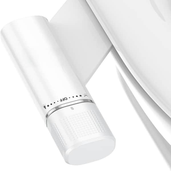 Non-Electric Bidet Attachment for Toilet Seat, Stainless Steel Inlet, Posterior & Feminine Wash Retractable Dual Nozzles