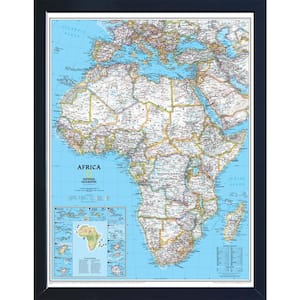 Brown Map Of Africa  Refrigerator Magnet