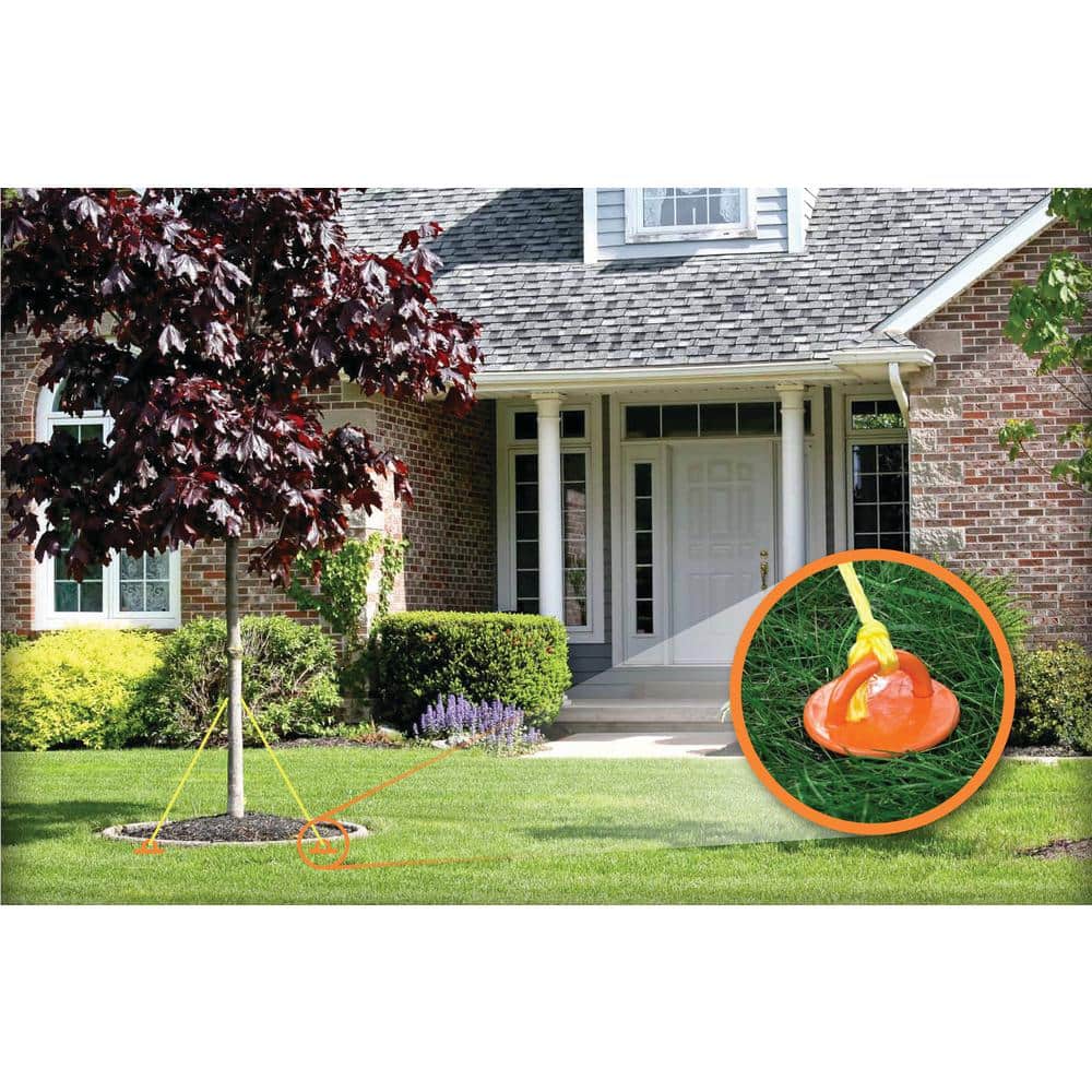 Vortex 16'' Orange Steel Spiral Ground Anchor Stake