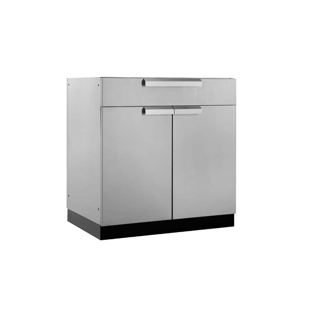 Stainless Steel 32-Inch Outdoor Bar Cabinet with Drawer