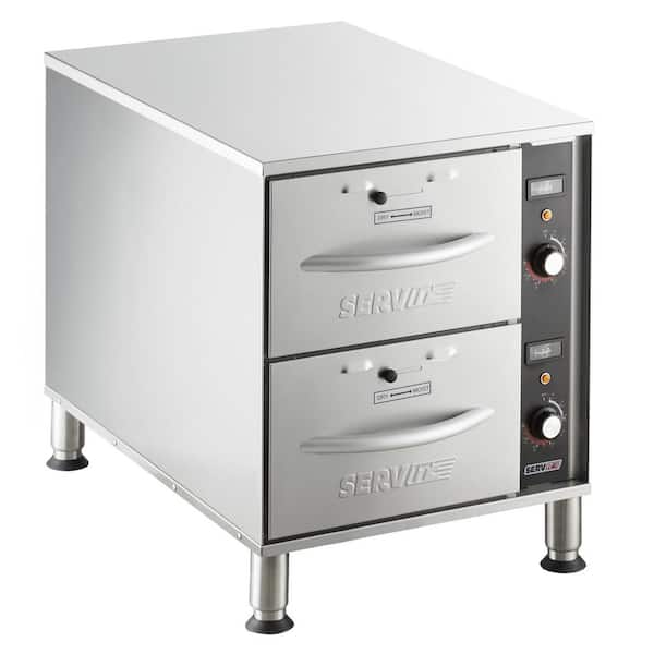 Aoibox 19 .75 in. Warming Drawer, Double Narrow Freestanding
