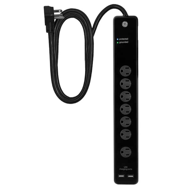 GE 7 Outlet, 2 USB Advanced Surge Protector