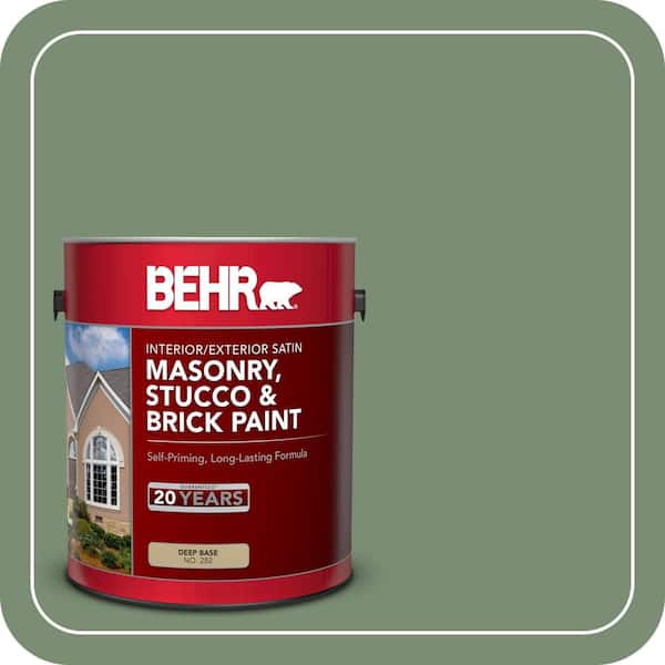 1 gal. #PPU11-02 Shallot Bulb Satin Interior/Exterior Masonry, Stucco and Brick Paint