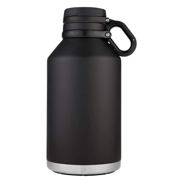 Coleman Stainless Steel 16 oz. Vacuum Bottle Thermos Flask w/ Black Rubber  Grip