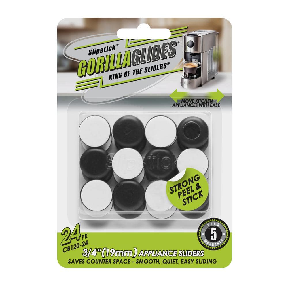 GorillaGlides 3/4 dia. Kitchen Appliance Sliders 24pk