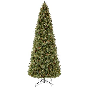12 ft Westwood White Fir LED Pre-Lit Artificial Christmas Tree with 1,200 Warm White Micro Fairy Lights