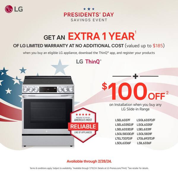 LG 6.3 cu. ft. 30 in Smart ProBake Slide-in Dual Fuel Range with Gas Stove  and Electric Oven in PrintProof Stainless Steel LSDL6336F - The Home Depot