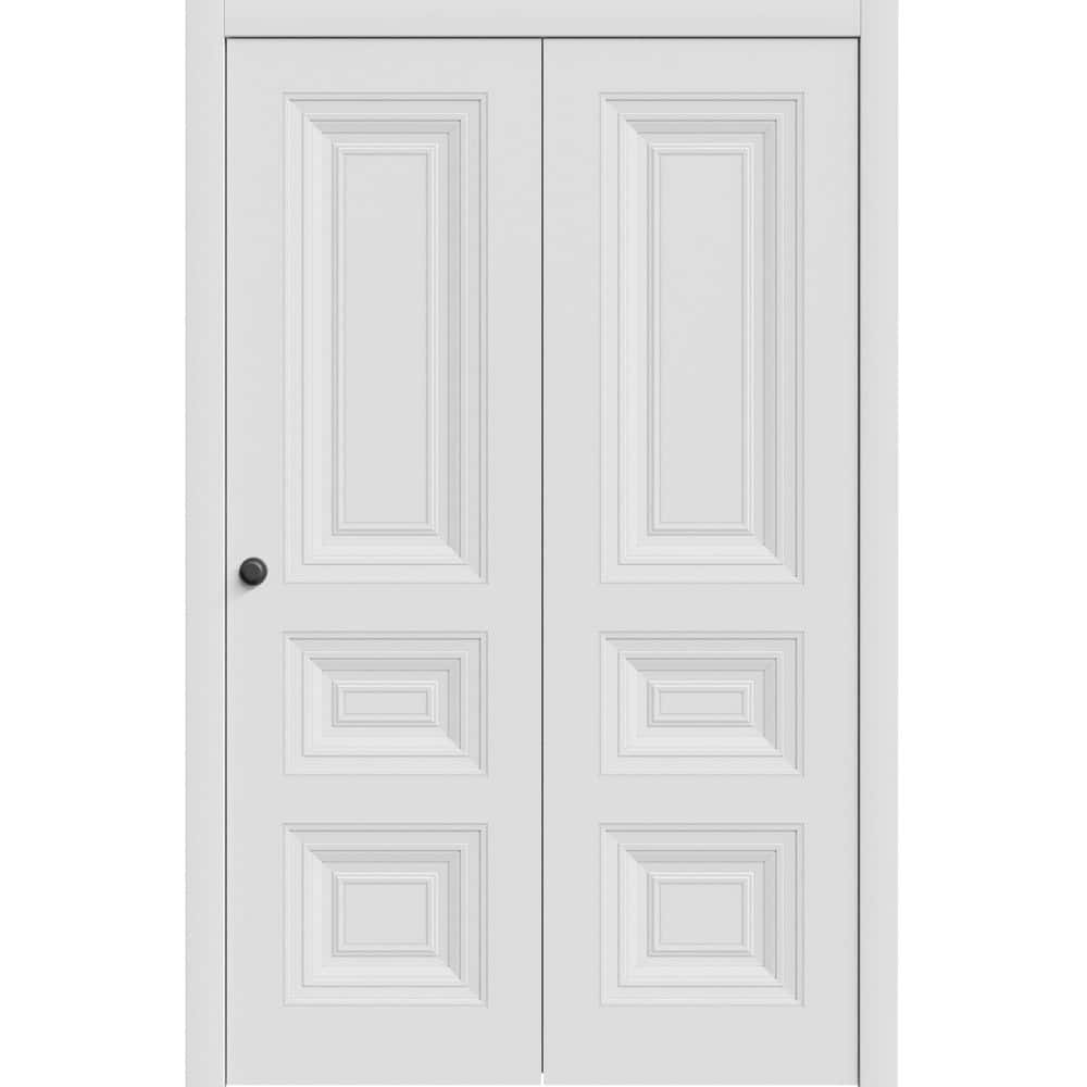 7233 64 in. x 80 in. Sold Core White Color Wood Bi-fold Door with Hardware price history on PriceWatchPro