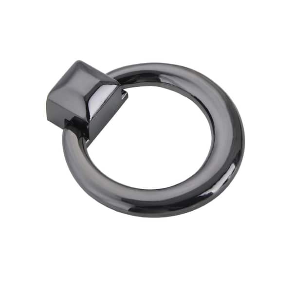 Anello Ring Cabinet Pull, Weathered Nickel, 1.6" x 1.9"