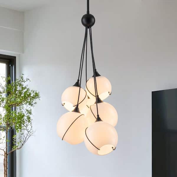HUOKU Misterio 13-Light 20.9 in. W Brass Chandelier Linear