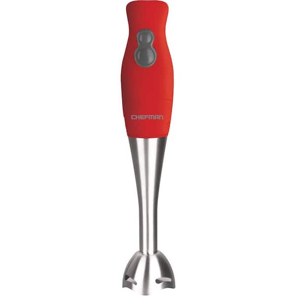 Chefman Rubberized 2-Speed Hand Blender in Red