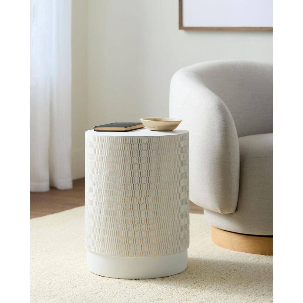 Amenet White/Gold Modern Indoor End Table price history on PriceWatchPro