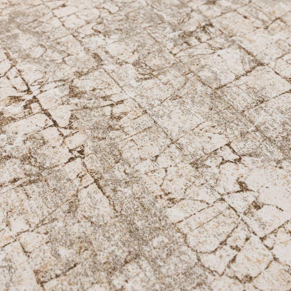 Tan Anti-Fatigue Kitchen Mat with Stain Resistant Polyester