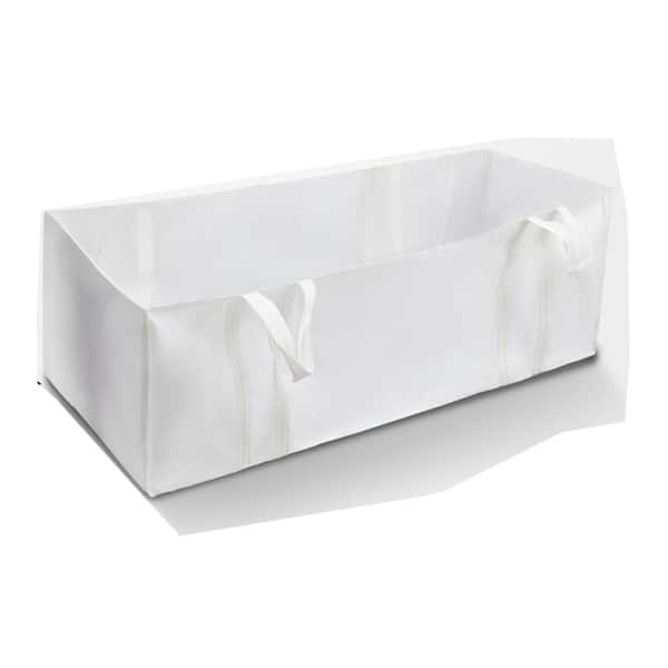 Reusable foldable dumpster bag, holds 3500lbs, 94in single pack for renovation trash & yard waste