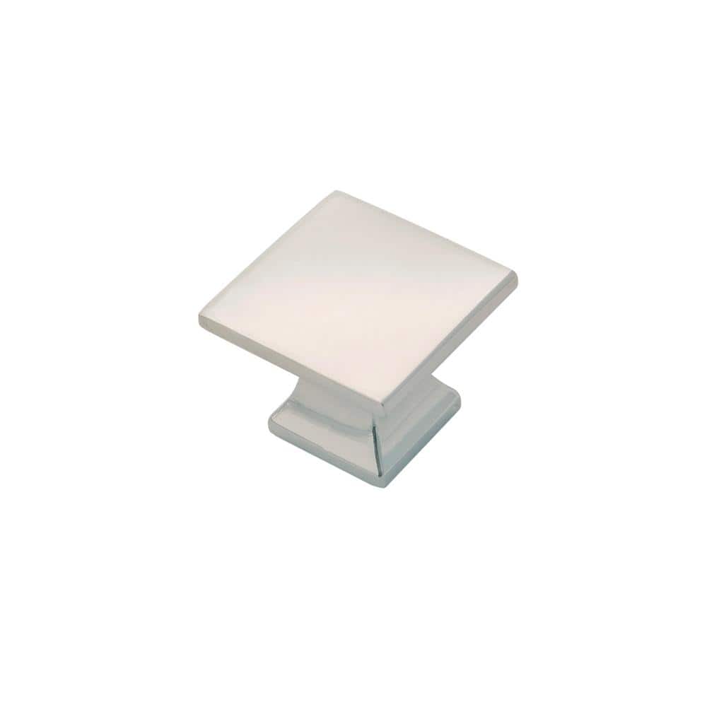 Studio Collection Knob 1-1/4 in. Dia Square Polished Nickel Cabinet Knob (10-Pack) price history on PriceWatchPro