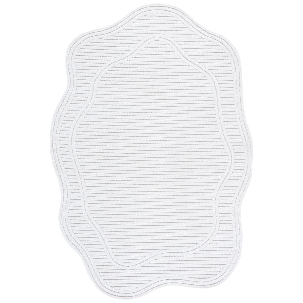 Contour 8 ft. x 10 ft. Ivory Solid Color Abstract Area Rug price history on PriceWatchPro