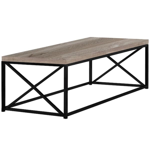 HomeRoots Mariana 44 in. Rectangle Manufactured Wood Brown Coffee Table