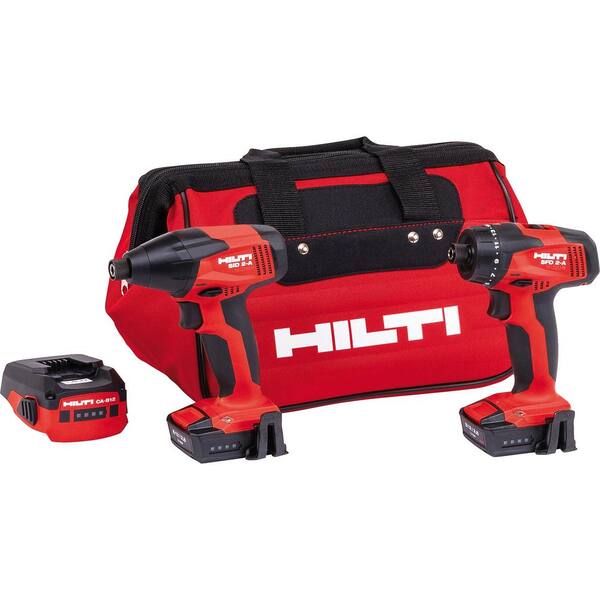 Hilti 12-Volt Lithium-Ion Cordless Rotary Impact Driver/Drill Driver Combo Kit and CA-B12 Adaptor (2-Tool)