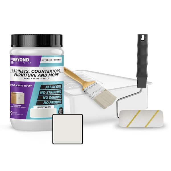 1 qt. Bright White Cabinets, Countertops, Furniture and More Multi-Surface All-in-One Interior/Exterior Refinishing Kit