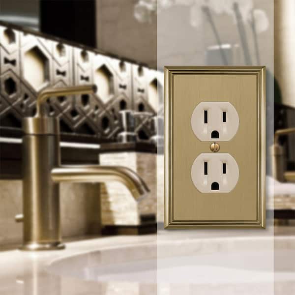 Bronze 1-Gang 1-Duplex/ 1-Single Wall Plate (1-Pack)