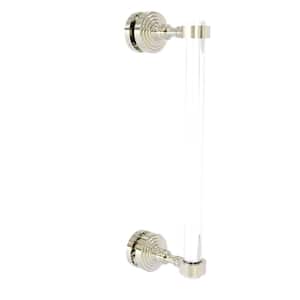 Pacific Grove 12 in. Single Side Shower Door Pull in Polished Nickel