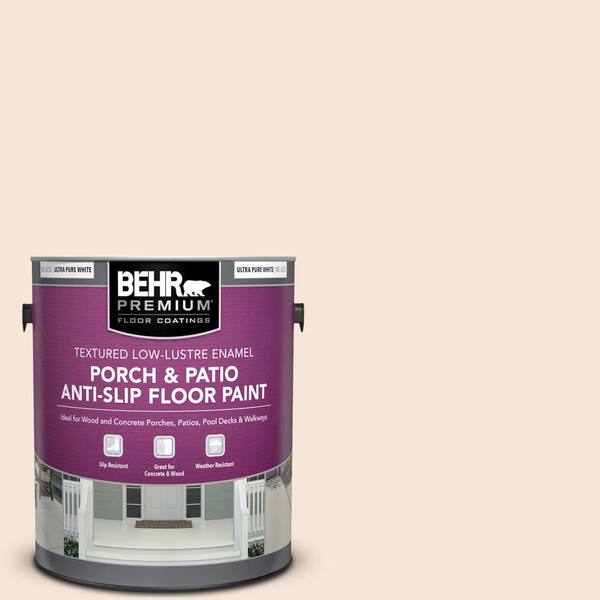 BEHR PREMIUM 1 gal. #280E-1 Heirloom Lace Low-Lustre Enamel  Interior/Exterior Porch and Patio Floor Paint 605001 - The Home Depot