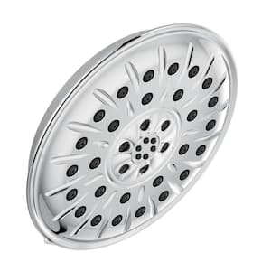 4-Spray Patterns 1.75 GPM 8.25 in. Wall Mount Fixed Shower Head with H2Okinetic in Chrome