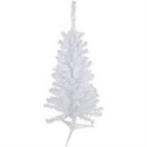 3 ft. Pre-Lit Woodbury White Pine Slim Artificial Christmas Tree Clear Lights