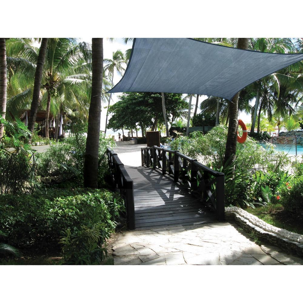 Sea Blue 16' Square Heavyweight Sun Shade Sail