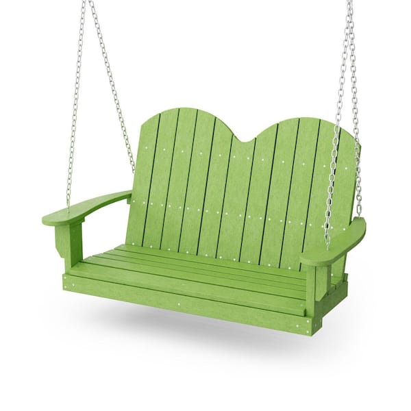 Wildridge Classic 2-Person Lime Green Plastic Savannah Porch Swing