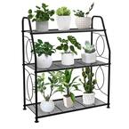 3 Tier Plant Shelf for Indoor Outdoor, Black TG-B55H-50 - The Home Depot