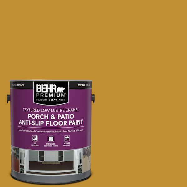 BEHR PREMIUM 1 gal. #M290-7 Turmeric Textured Low-Lustre Enamel Interior/Exterior Porch and Patio Anti-Slip Floor Paint