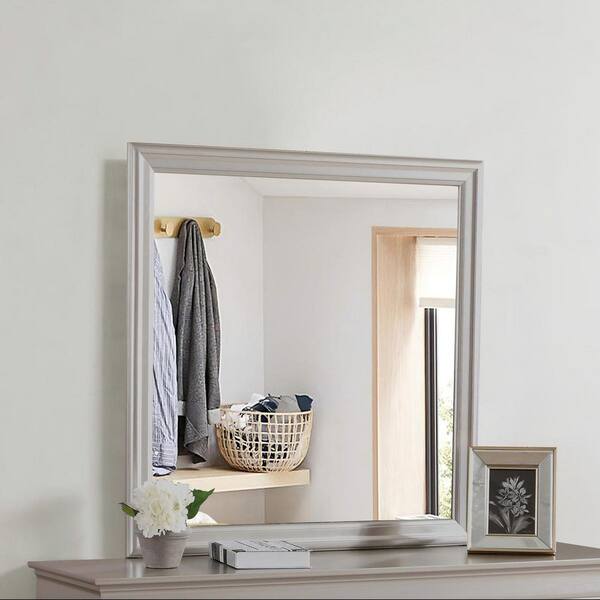 LIVACA 38 in. W x 38 in. H Square Framed Wall Bathroom Vanity