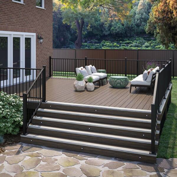 Deckorators Rapid Rail 42 in. x 72 in. Textured Black Aluminum