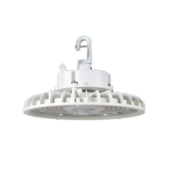 10.4 in. Integrated LED Dimmable White UFO High Bay Light, 4000K/5000K CCT Selectable