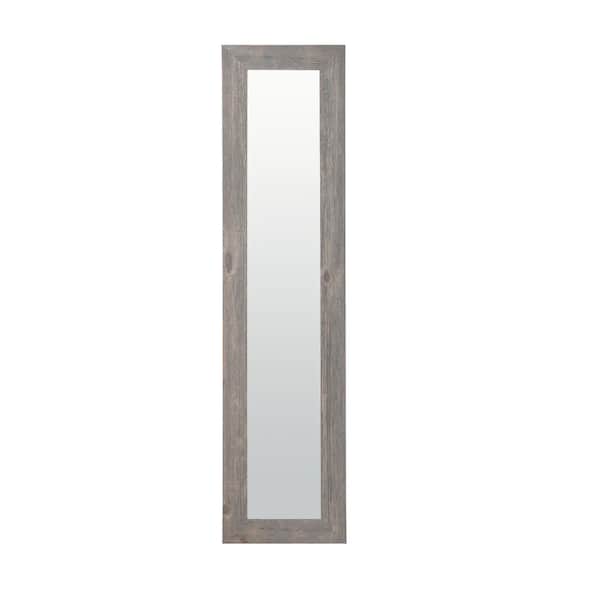 BrandtWorks Oversized Weathered Barn Wood Farmhouse Rustic Cottage Mirror (71 in. H X 16 in. W)