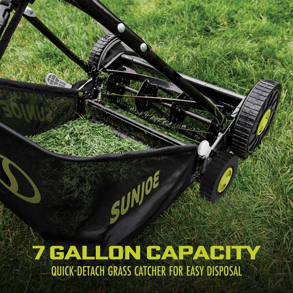 Sun Joe Mow Joe 18 in. Manual Push Walk Behind Reel Mower with