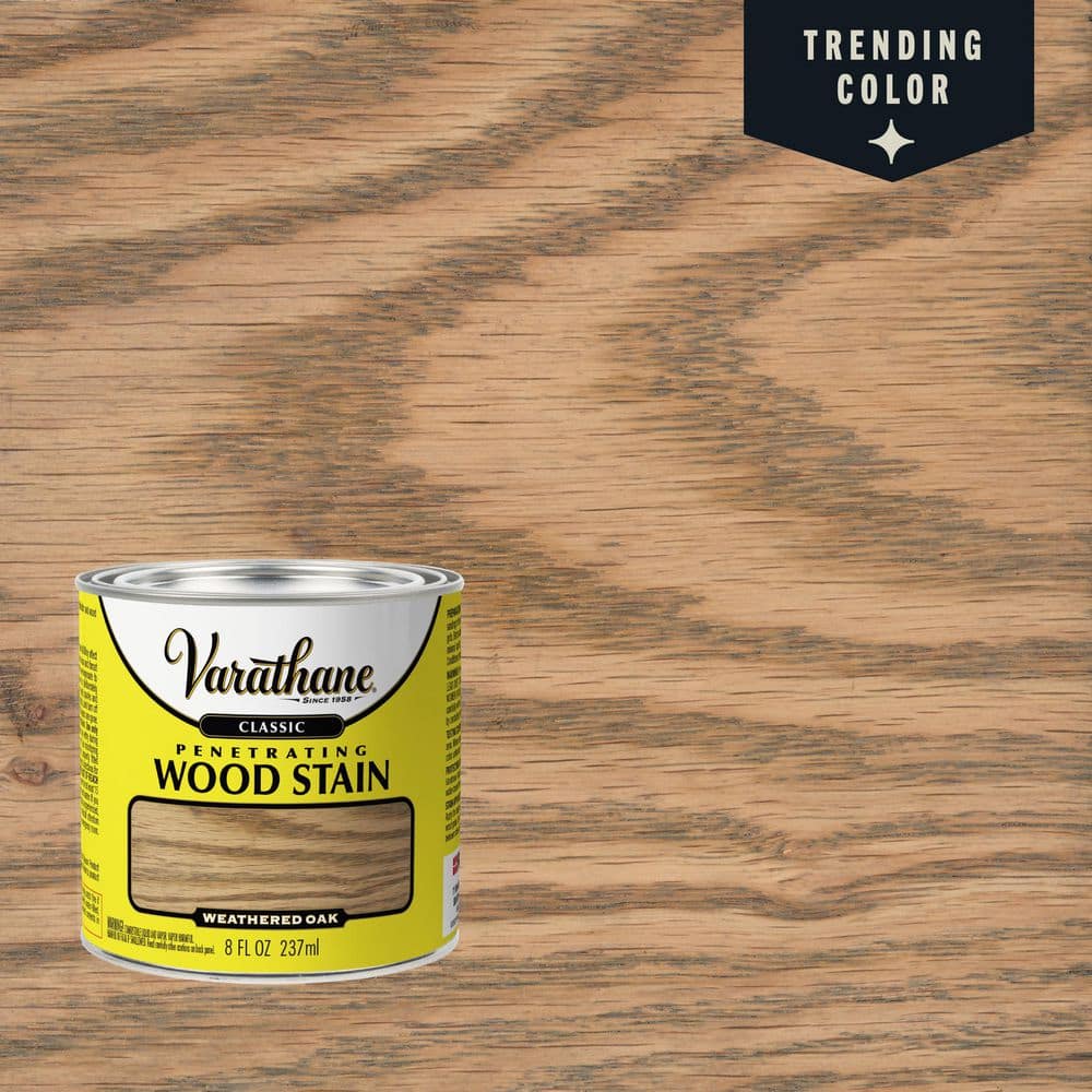 Varathane 8 oz. Weathered Oak Classic Wood Interior Stain 339740