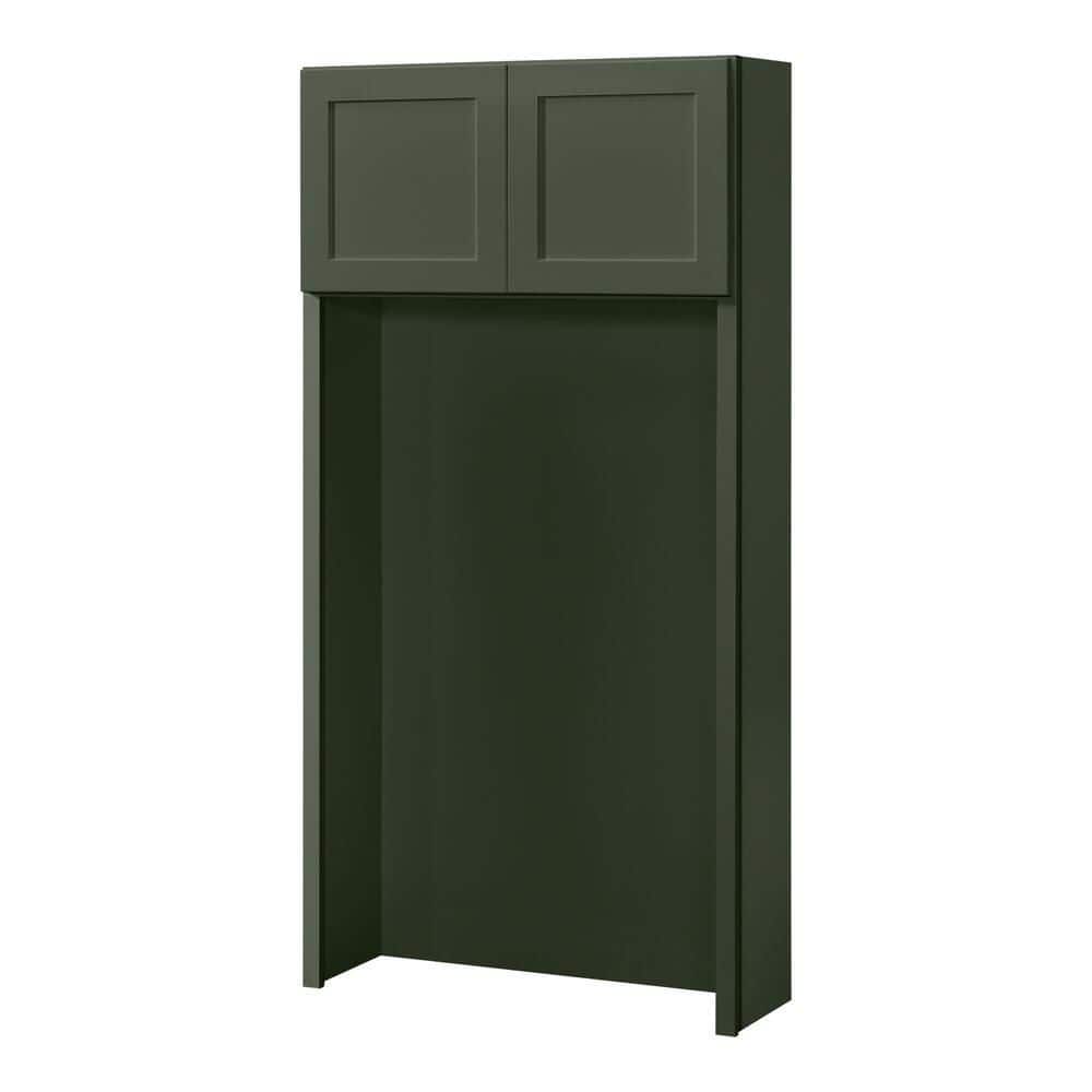 Avondale 36 in. W x 72 in. H x 12 in. D Ready To Assemble Plywood Shaker Hall Tree Opening Pantry Cabinet in Fern Green price history on PriceWatchPro