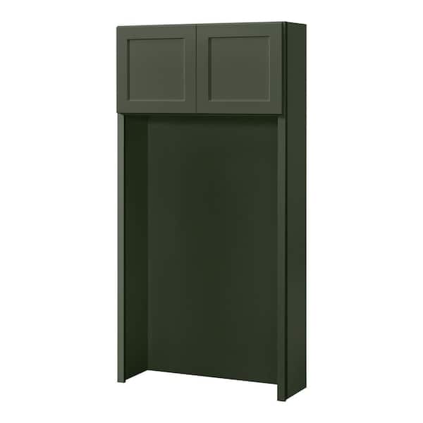 Avondale 36 in. W x 72 in. H x 12 in. D Ready To Assemble Plywood Shaker Hall Tree Opening Pantry Cabinet in Fern Green