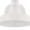 Hampton Bay Elmcroft 7.63 in. 1-Light Designer White Farmhouse