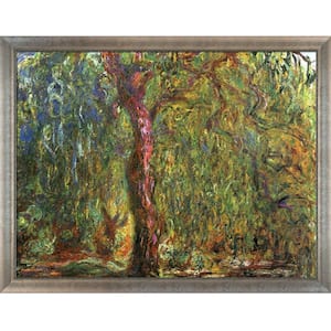Weeping Willow, 1919 by Claude Monet Champage Scoop with Swirl Lip Framed Nature Oil Painting Art Print 41 in. x 53 in.
