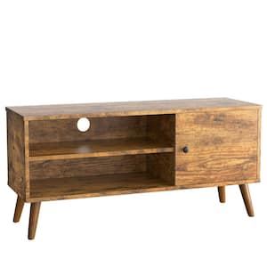 40 in. Rustic Brown Mid Century Modern TV Stand for TVs up to 45 in.