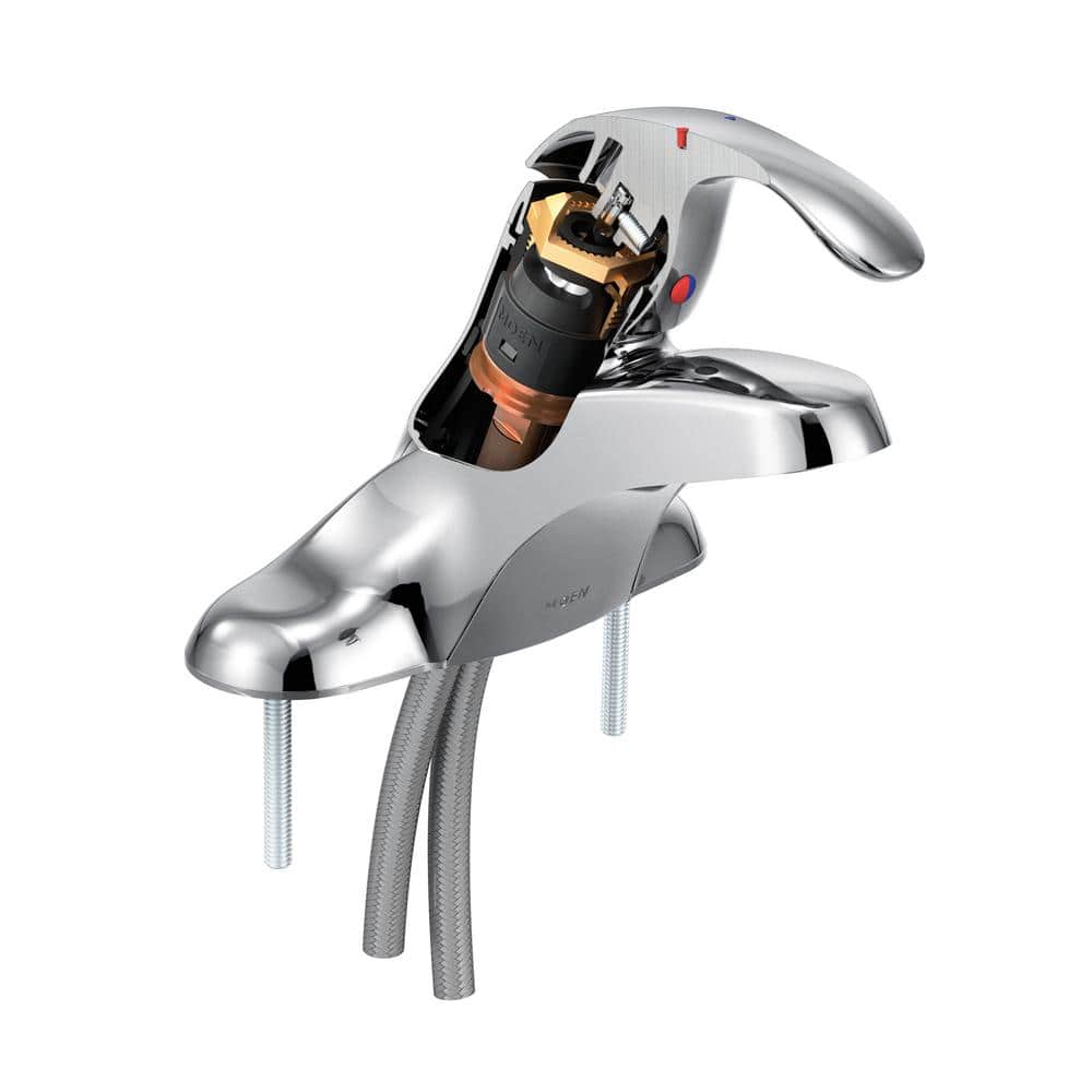 Chrome Single Handle Centerset Bathroom Faucet