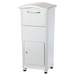 Elephantrunk White, Extra Large, Steel, Locking, Parcel Drop
